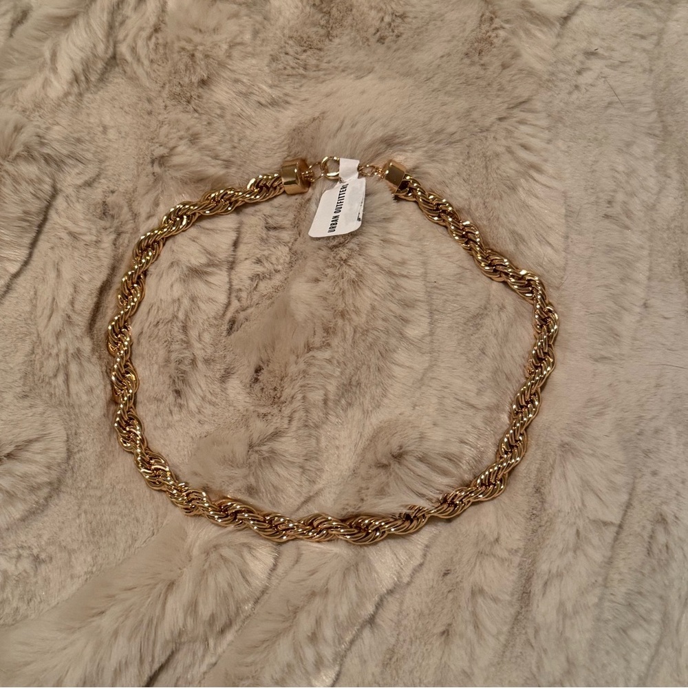 Urban Outfitters twisted gold chain necklace
